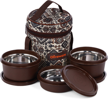 Oliveware Falcon Lunch Box 3 Containers Lunch Box (1200 ml)