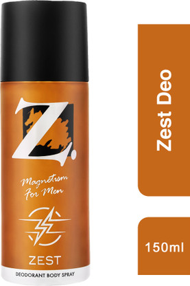 Z - Magnetism for Men Z Magnetism for Men Zest Deo 150ml Single Deodorant Spray - For Men (150 ml)