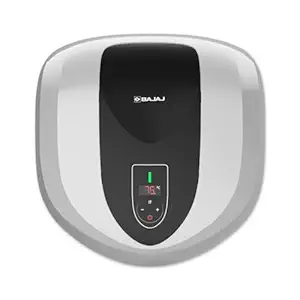 Bajaj Eternal Series Pentacle Digi 15L Storage Water Heater For Home|5-Star Rated Geyser For Bathroom|Remote Operation|Marine Grade Glass Lining|10-Yr Tank 6-Yr Element 4-Yr Product Warranty|White