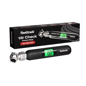 Fleettrack AirCheck - Digital Tyre Pressure Gauge with Zinc Alloy Head