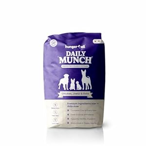 Hungertail Daily Munch Dry Dog Food, 20 kg, All Life Stages, Non-GMO, Low Temperature Baked, Made in India