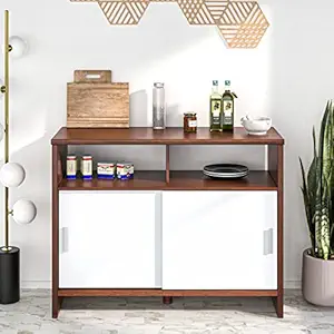 Nilkamal Lyra Engineered Wood Crockery Cabinet with 2 Open Shelf