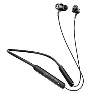 boAt Rockerz 245 v2 Pro, 30HRS Battery, ENx Tech, Fast Charge, Low Latency, Dual Pairing, Magnetic Ear Buds, IPX5, Type-C Interface, Bluetooth Neckband, Wireless with Mic Earphones (Active Black)