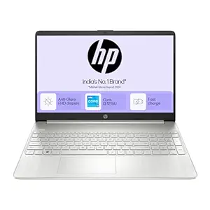 HP 15s, 12th Gen Intel Core i3-1215U Laptop (8GB DDR4, 512GB SSD) Anti-Glare, 15.6"/39.6cm, FHD, Win 11, MS Office 21, Silver, 1.69kg, Intel UHD Graphics, HD Camera, Dual Speakers, fy5011TU