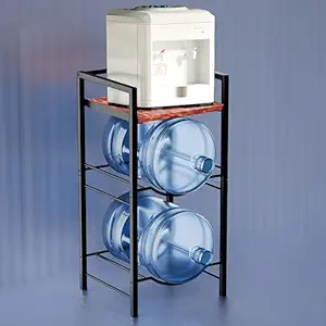 Lifelong 3-Tier Water Can Dispenser Stand | Water Bottle Holder - Wooden Shelf