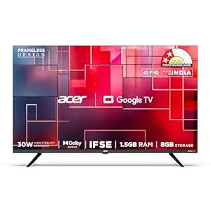 Acer 109 cm (43 inches) G Plus Series Full HD LED Smart Google TV AR43FDGGR2841AD
