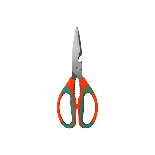 Ocean Mart Gardening and Household Scissors - 1 PC (Stainless-steel) | Ergonomic Handle | Comfort Grip | Durable Blades | Multipurpose Kitchen, Fabric, Crafts and Garden Scissors