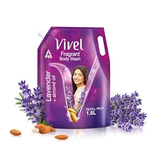 Vivel Fragrant Body Wash, Lavender & Almond Oil, Soft Skin Refill