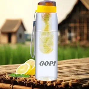 GOPI Infuse Plastic Water Bottle | Detox Bottle with Infuser Chamber