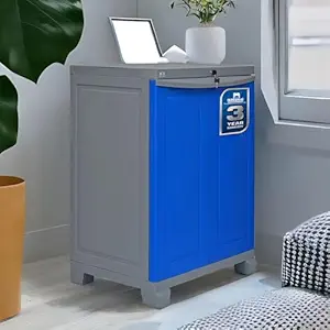 Nilkamal Freedom Small FS1 Plastic Cabinet for Storage|3-Year Warranty|Space & Clothes Organizer|Crockery Shelves|Cupboard|Wardrobe|Living Room|Adult & Kids|Multipurpose for Home Kitchen & Office