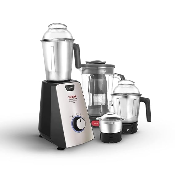 Tefal Grindforce Mixer Grinder | 750W Powerful Copper Motor | 3 Jars
