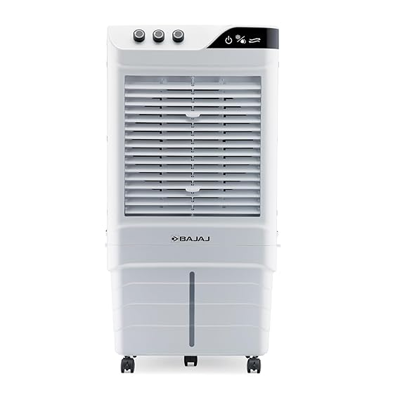 Bajaj DMH90 Neo 90L Desert Air Cooler For Home | For Larger Room | Big Ice Chamber | High-Speed | Invertor Compatible | 90Ft Air Throw | 3 Yrs Warranty (1 Yr Standard + 2 Yrs Extended Warranty)【White】