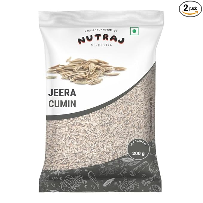 Nutraj Jeera 400g (200gm x 2) | Cumin Seed | Sabut Jeera | Whole Spices | Sabut Masala