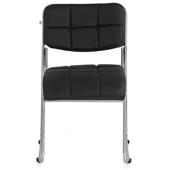Nilkamal Contract 02 Without Arm Visitor Chair (Black)