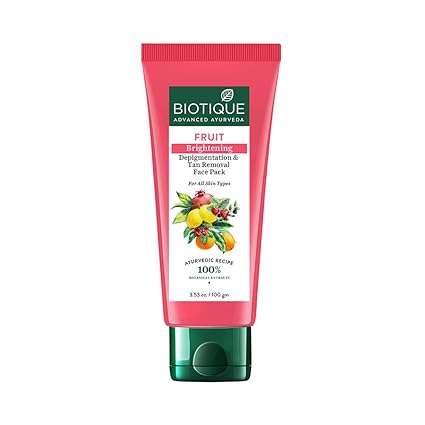 Biotique Tan Removal Face Pack | Ayurvedic Tan Removal for All Skin Types