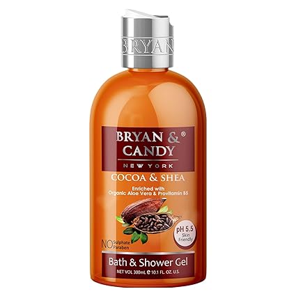Bryan & Candy Shower Gel with Aloe Vera for Moisturizing Skin