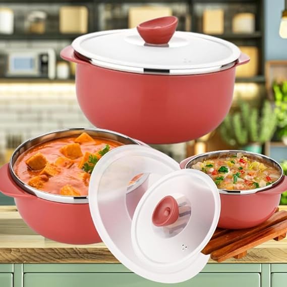 Gopi 3 pc Set Serving & Mixing Bowl (1000 ML,1.4 L, 2.4 L)