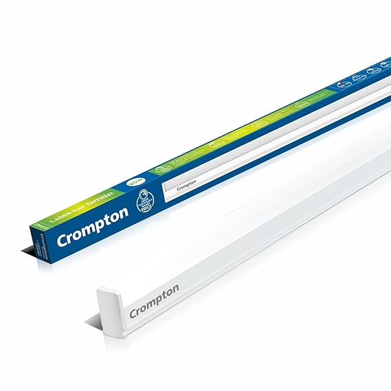 Crompton Laser Ray Smile 20W LED Batten |4 feet Slim Batten for Living Room & Bedroom | Energy Efficient Tubelight for Home | BIS Approved | Cool Day Light (6500K) (Pack of 1)