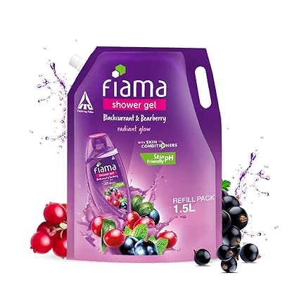 Fiama Body Wash Shower Gel Blackcurrant & Bearberry for Radiant Glow