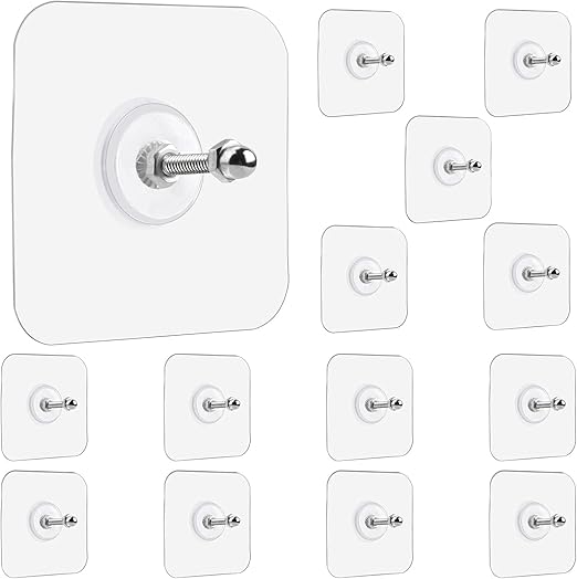 Aadya Alley Adhesive Hooks Heavy Duty Wall Hooks for Hanging Coat, Hat, Towel