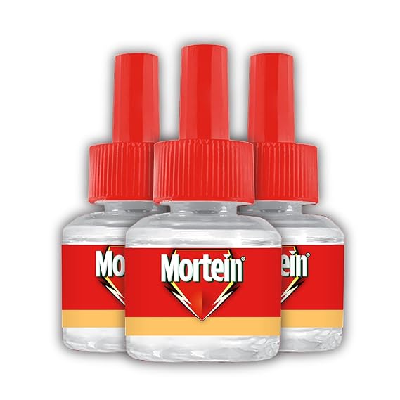 Mortein 45ml x 3, Fits All Machines | SmartPlus Mosquito Repellent Refill | Mosquito Repellent & Killer | 100% Protection from Dengue Mosquitoes, Pack of 3