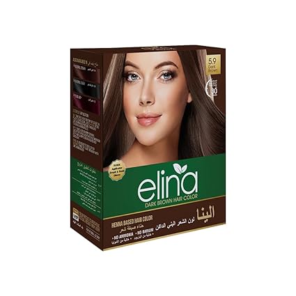 Elina Hair Colour Brown | Ammonia & Barium free Organic Hair Color