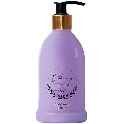 Bathing Essentials Natural Body Wash Enriched With 6 Active Ingredients & Lavender Fragrance.