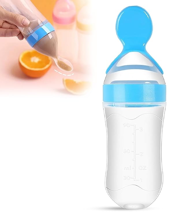 GLUN Silicone Baby Feeding Bottle for New Born BPA-Free Pack of 1