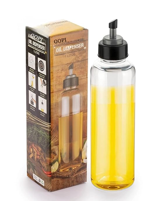 GOPI Eze Flow 1000 ml Oil Dispenser and Pourer with Measurement