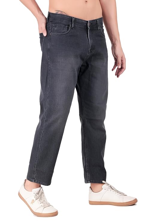 London Hills Men's Relaxed Fit Mid Rise Jeans