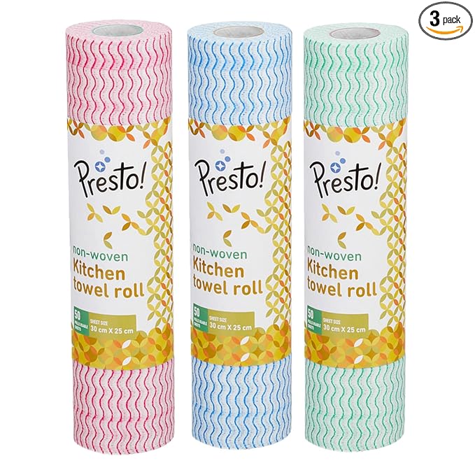 Presto! Non-Woven Kitchen Towel Roll for Daily Use