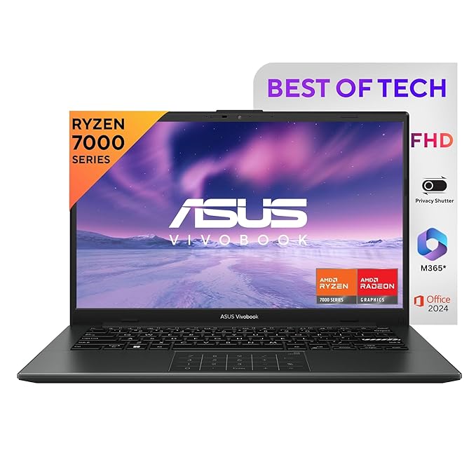 ASUS Vivobook Go 14 AMD Ryzen 3 Laptop 8GB RAM 512GB SSD
