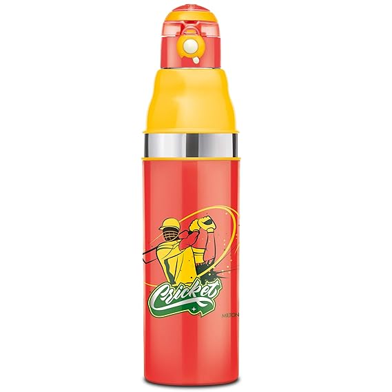 Milton Kool Stunner 900 Insulated School Kids Bottle with Inner Steel, 660 ml, Red