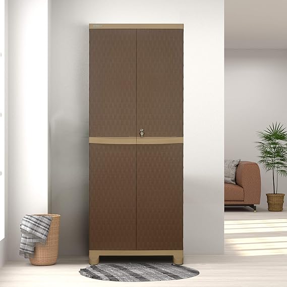 Nilkamal Freedom Big 6 (FB 6) Plastic Cabinet for Storage|3-Years Warranty|Space & Clothes Organizer