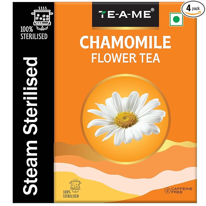 TE-A-ME Chamomile Tea Loose Leaves - 50 gm | Chamomile Tea for Sleep