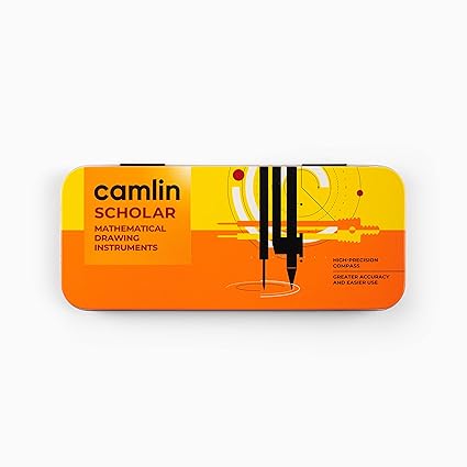 Camlin Scholar Mathematical Drawing Instruments, Multicolored, 10 Pieces