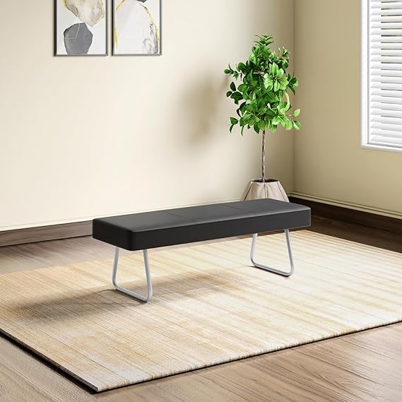 GODREJ INTERIO Dining Bench Grayson Dining Bench, 1-Year Warranty, Black