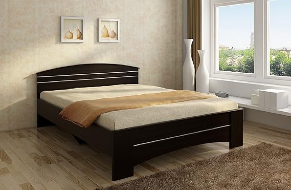 SPACEWOOD Maxima Bed | Queen Size (78 X 60) Engineered Wood Bed with Modern Design