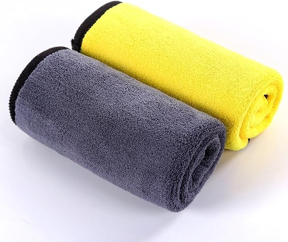 aadya alley Car Accessories Cleaning 800 GSM Microfiber Cloth for Car Cleaning and Detailing - Dual Sided, Extra Thick Plush Microfiber Cloth - 40cm x 40cm (Pack of 1)