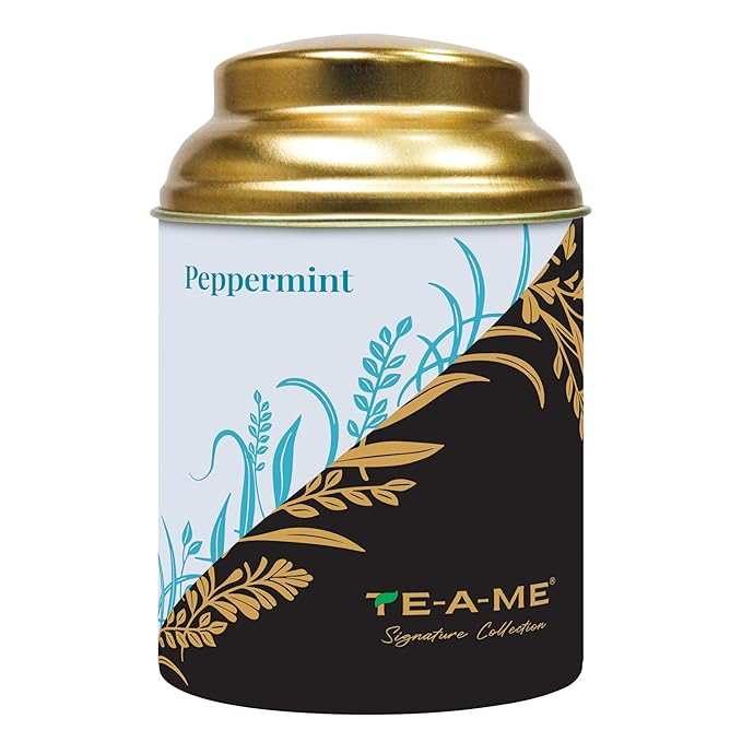 TE-A-ME Peppermint Loose Tin 50 Grams | Peppermint Tea | Caffeine Free Tea