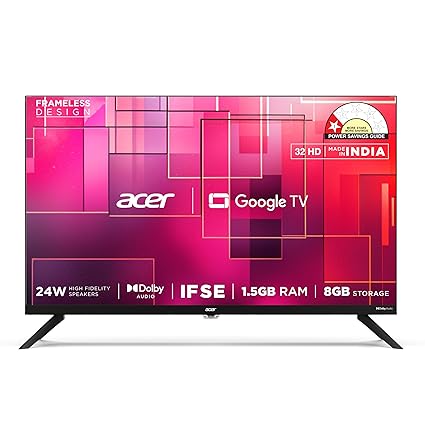 Acer 80 cm (32 inches) G Plus Series HD Ready LED Smart Google TV AR32HDGGR2841AD