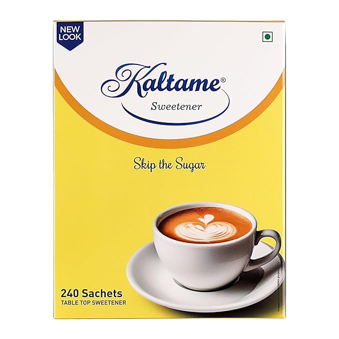 KALTAME Sugar Free Artificial Sweetner 240 Sachets in Single Pack | Sugar Substitute, Table Top Sweetner
