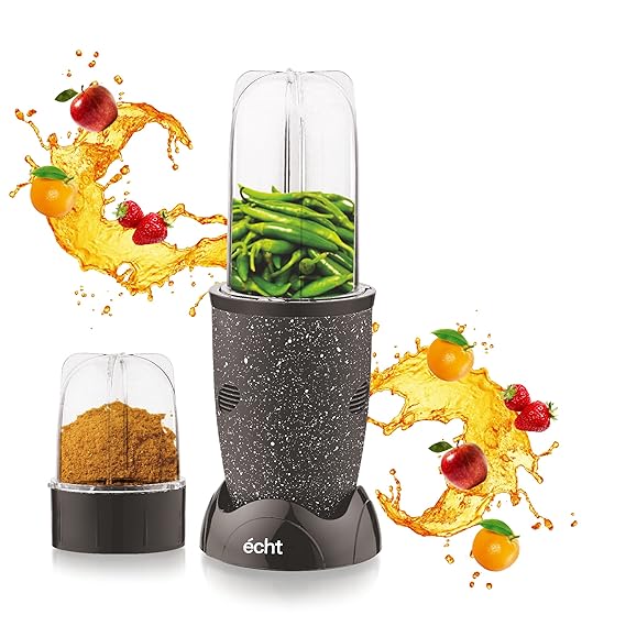 NUTRI BLENDER Grinder by Echt, NB4s 450 Watt,2 Multi purpose Jars for juices, smoothies, shakes, chutneys and dry masala