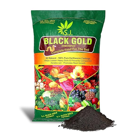 SJ Organics Vermicompost For Plants - 20 Kg | Odorless Fertilizer Powder