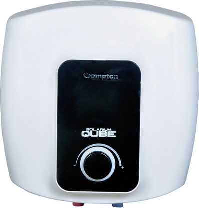Crompton 15 L Storage Water Geyser (Solarium Qube, White)
