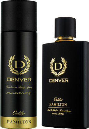 DENVER Caliber Perfume100 ml and Caliber Deo 200 ml Combo Deodorant Spray - For Men (300 ml, Pack of 2)