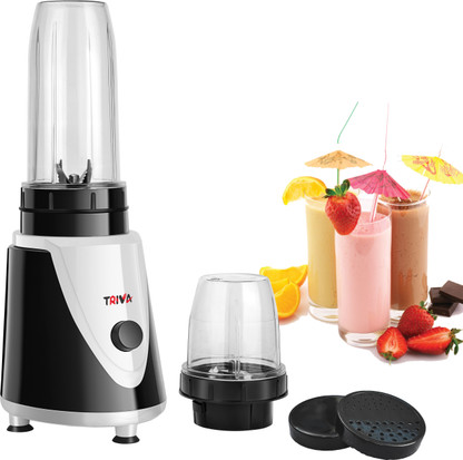 TRIVA NUTRI BLENDER 500 W Juicer Mixer Grinder (CDYPRO750 | 2 Jars | Black & white, Unbreakable jars)