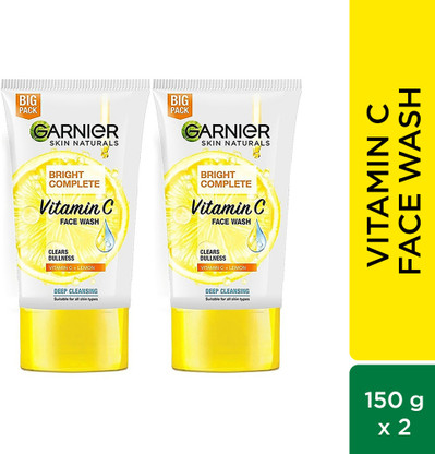GARNIER Bright Complete VITAMIN C, 150g | Glowing Skin Face Wash