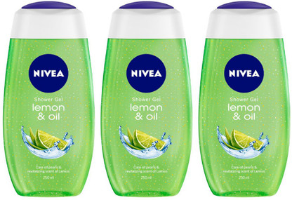 NIVEA Lemon & Oil Shower Gel - With Refreshing Scent, Ph Balanced | Moisturizer