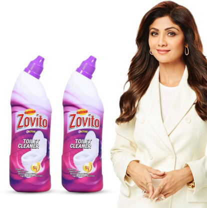 SELZER ZOVITO Toilet Cleaner Liquid | 5 in 1 cleaning action Liquid Toilet Cleaner (2 x 500 ml)